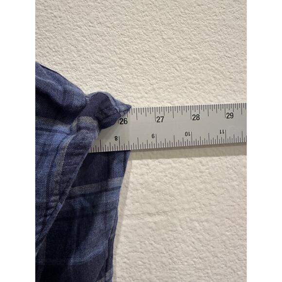 Ralph Lauren Mens XL Classic Fit Long Sleeve Button Down Blue Plaid Shirt Casual - Picture 5 of 7